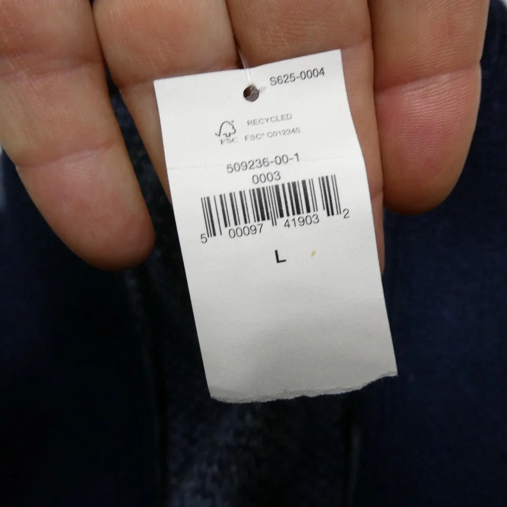 Banana Republic Sweater Womens Large Blue Gray Wool Yak Long Open Front Cardigan - Picture 5 of 9